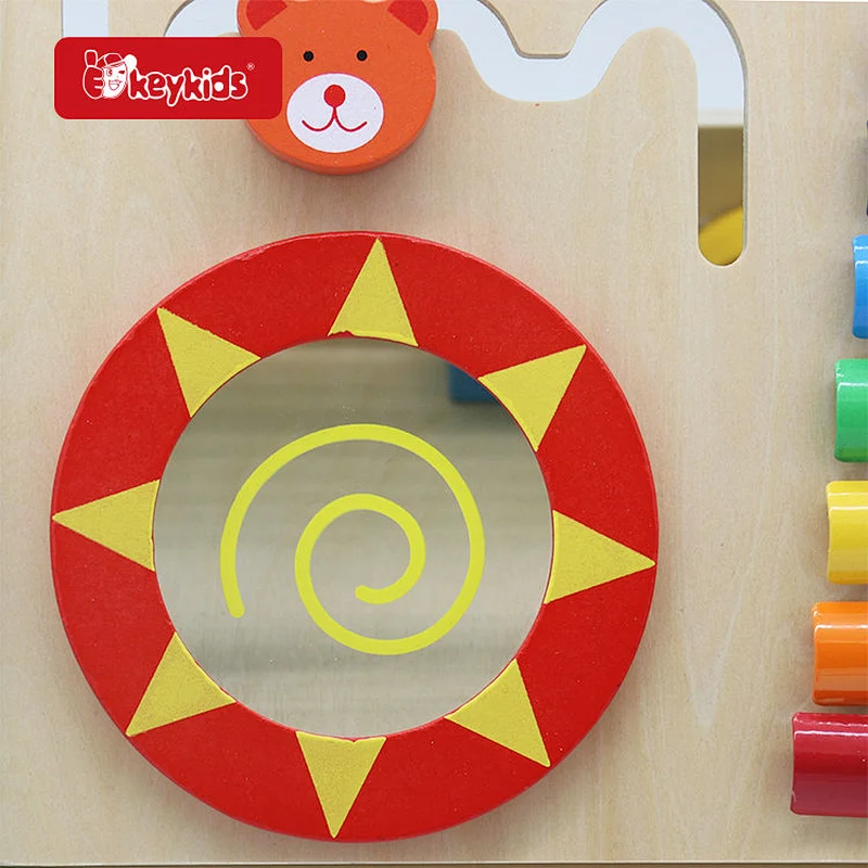 High Quality Multi Function Educational Wooden Activity Walker Toy For Toddlers W08J001-2